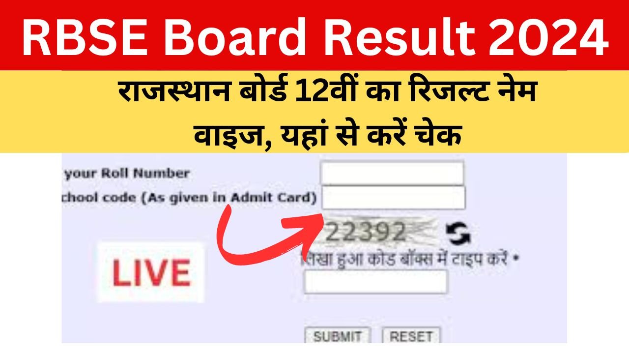 RBSE Board Result 2024