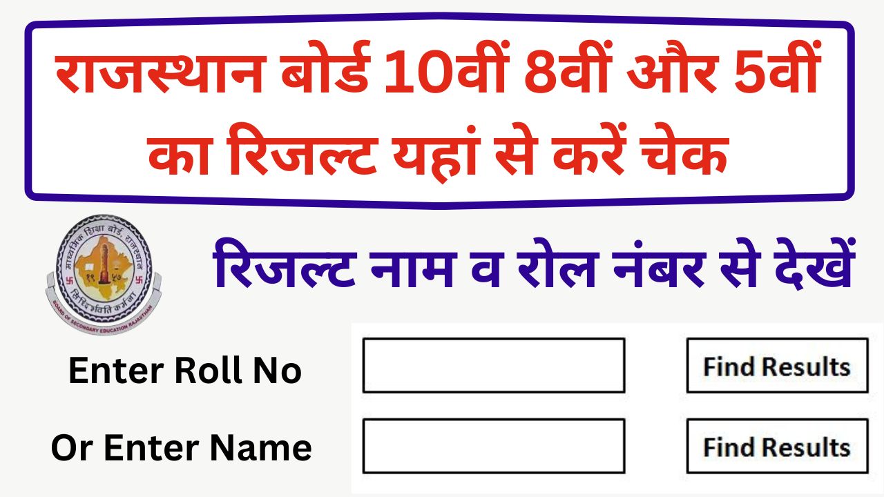 Rajasthan Board Result Breaking News - राजस्थान बोर्ड रिजल्ट कब होगा जारी, यहां से देखें